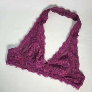 Free People maroon lace bralette Size Small